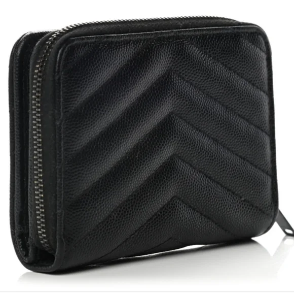 YSL Chevron monogram compact wallet - Picture 4 of 5